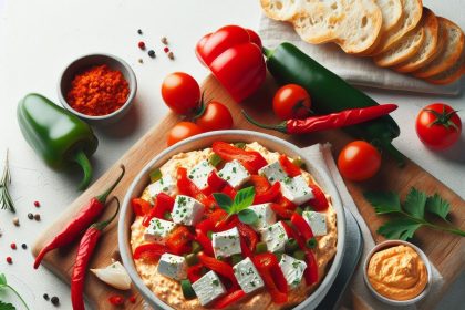 Zesty Red Pepper Feta Dip: A Flavorful Mediterranean Treat