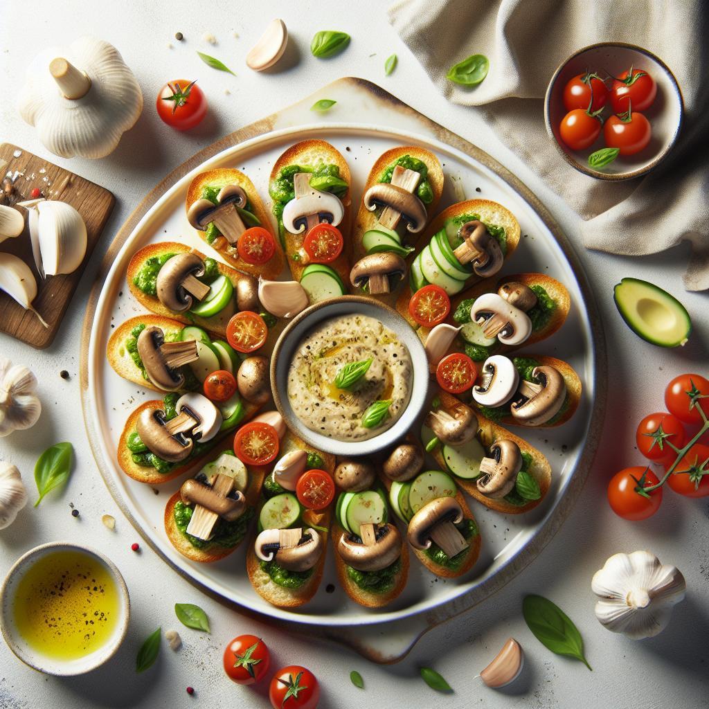 Savor the Flavor: Irresistible Mushroom Garlic Crostini Delight