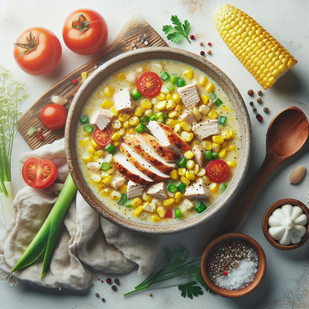 Hearty Chicken Corn Chowder: A Comfort Bowl of Flavor