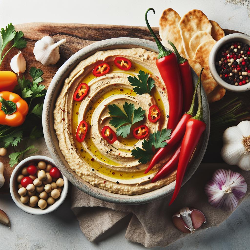 Pepper Garlic Hummus: A Zesty Twist on a Classic Dip