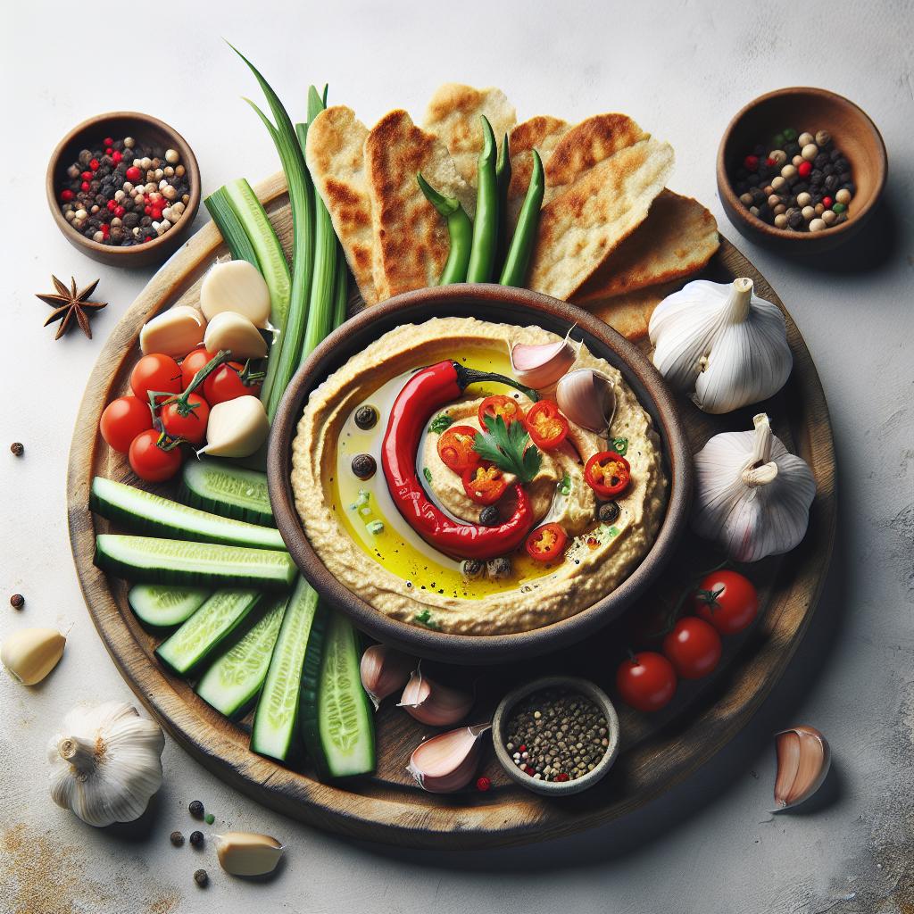 Pepper Garlic Hummus: A Zesty Twist on a Classic Dip