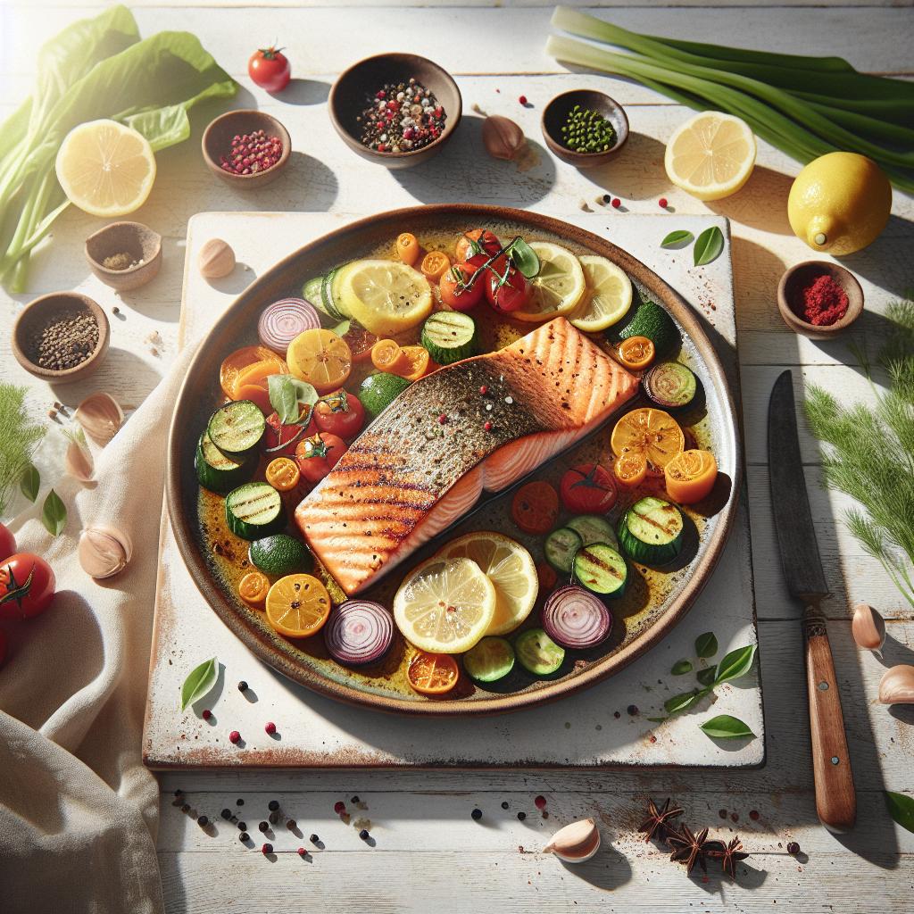 Zesty Grilled Salmon with Lemon: A Flavorful Delight