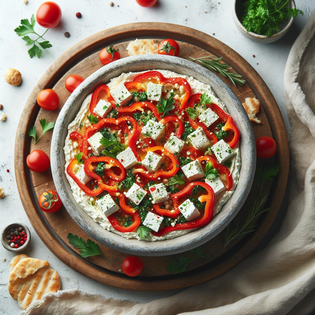 Zesty Red Pepper Feta Dip: A Flavorful Mediterranean Treat