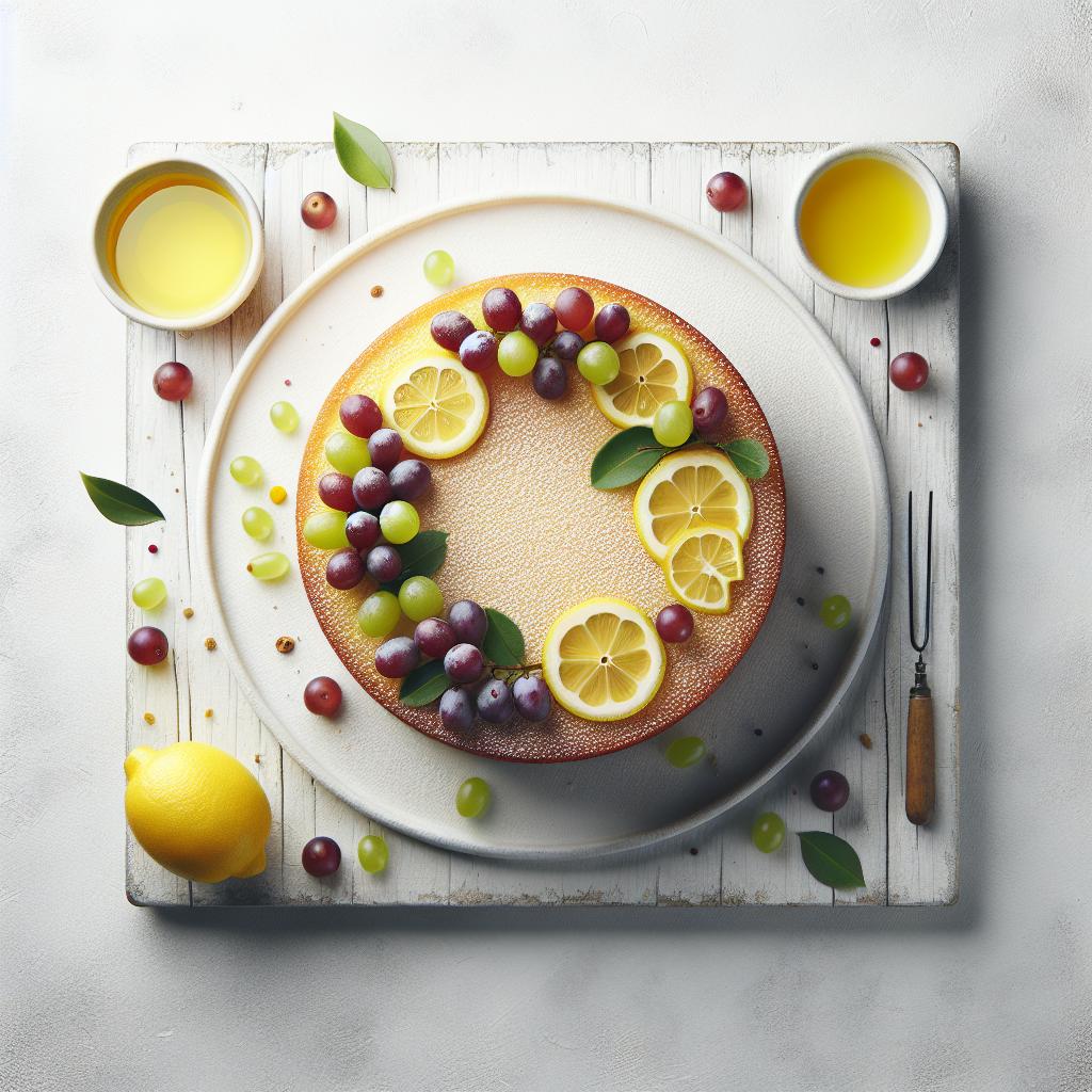 Zesty Lemon Grape Cake: A Refreshing Twist on Sweet Treats