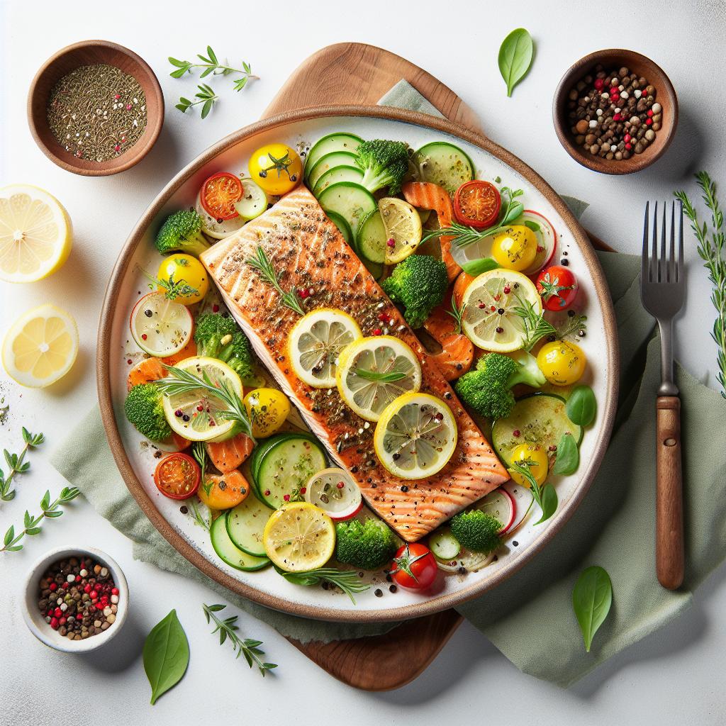 Herb-Kissed Baked Salmon: A Flavorful Healthy Delight