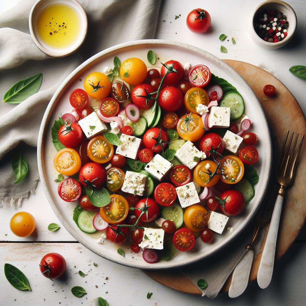 Bright Bites: The Zesty Charm of Cherry Tomato Feta