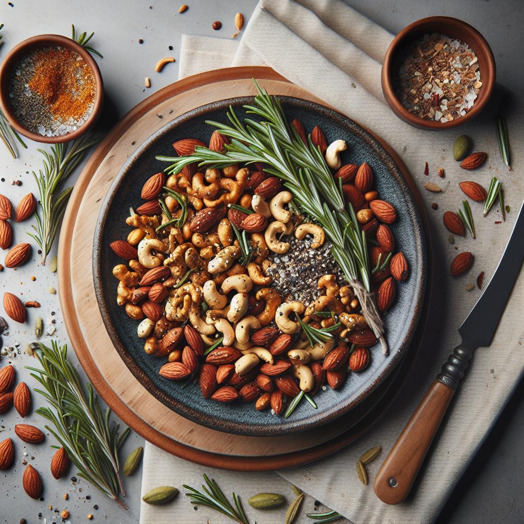Savory Spice with a Twist: Rosemary Spiced Nut Mix Guide