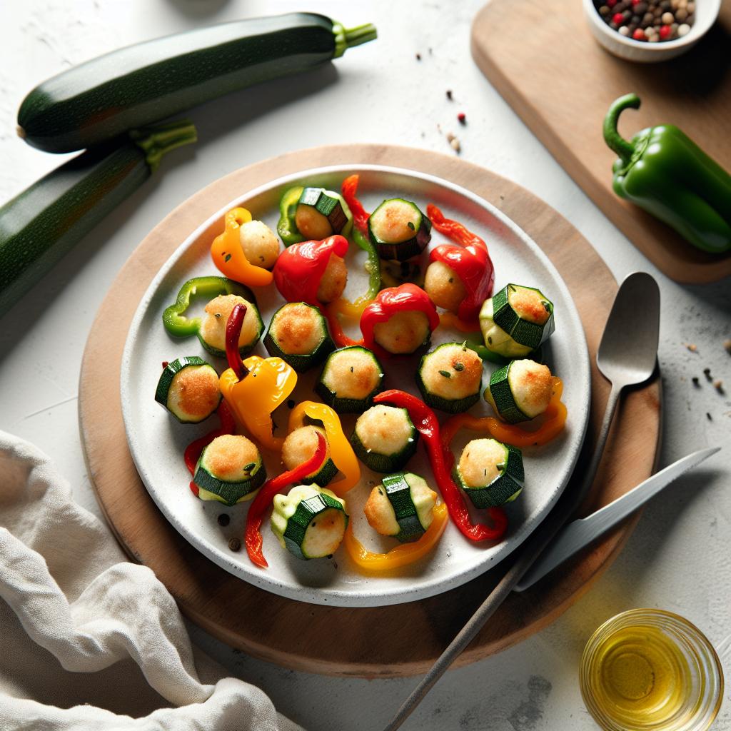 Zucchini Pepper Bites: Fresh, Flavorful, and Easy Snacks