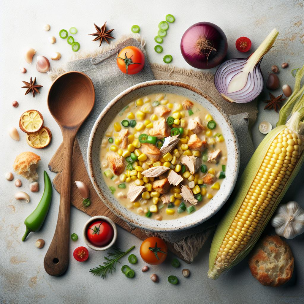 Hearty Chicken Corn Chowder: A Comfort Bowl of Flavor