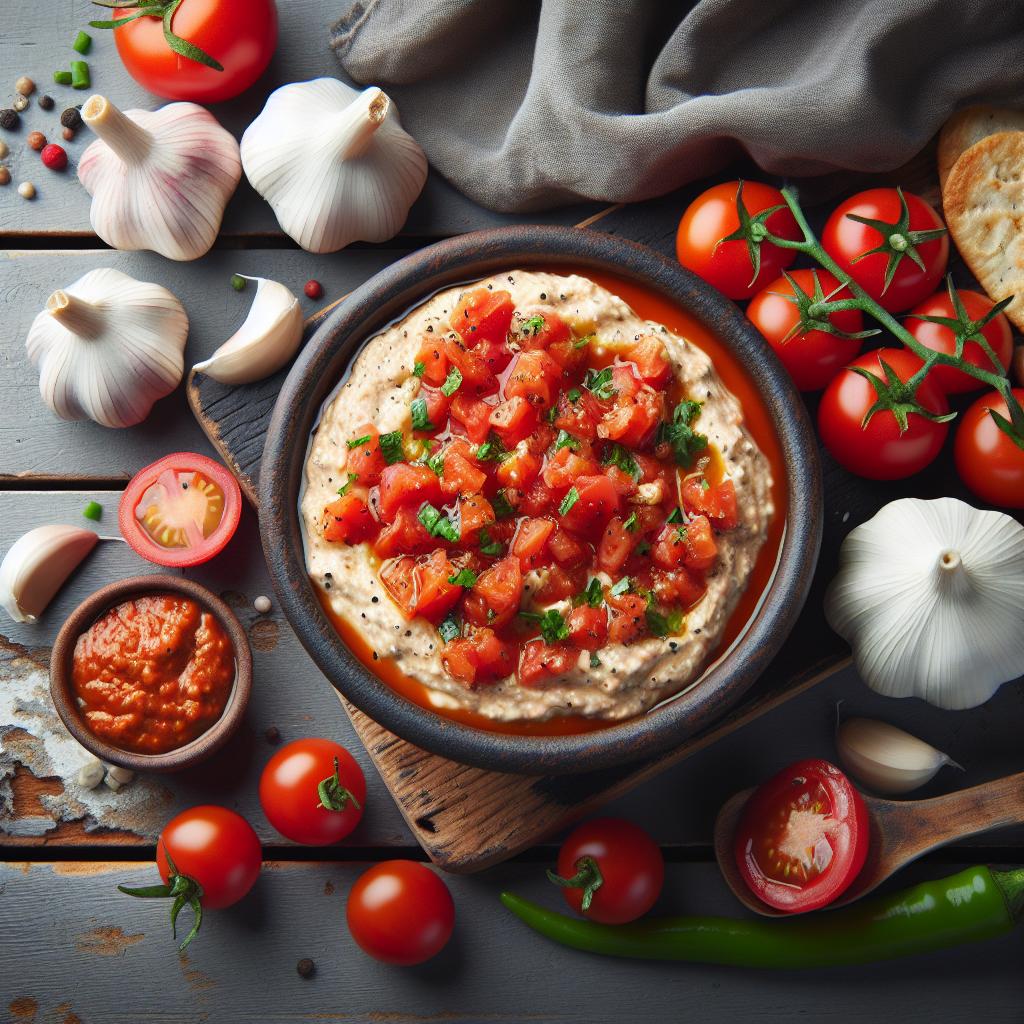 Garlic Tomato Dip: A Zesty Twist to Classic Flavor Bliss