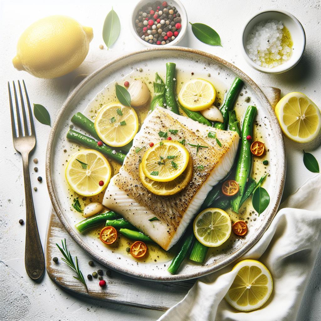 Zesty Baked Halibut with Lemon: A Fresh Seafood Delight