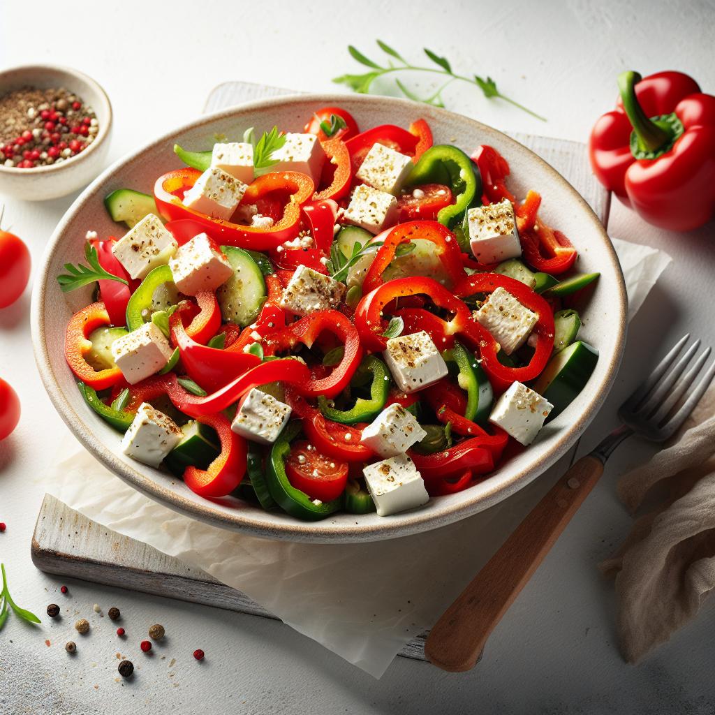 Bright and Tangy: The Perfect Red Pepper Feta Salad Recipe