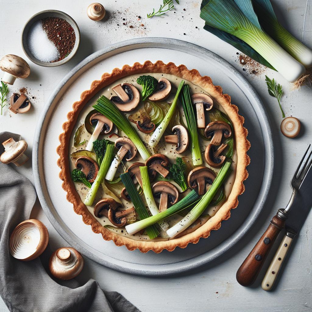 Savory Mushroom Leek Tart: A Flavorful Gourmet Delight