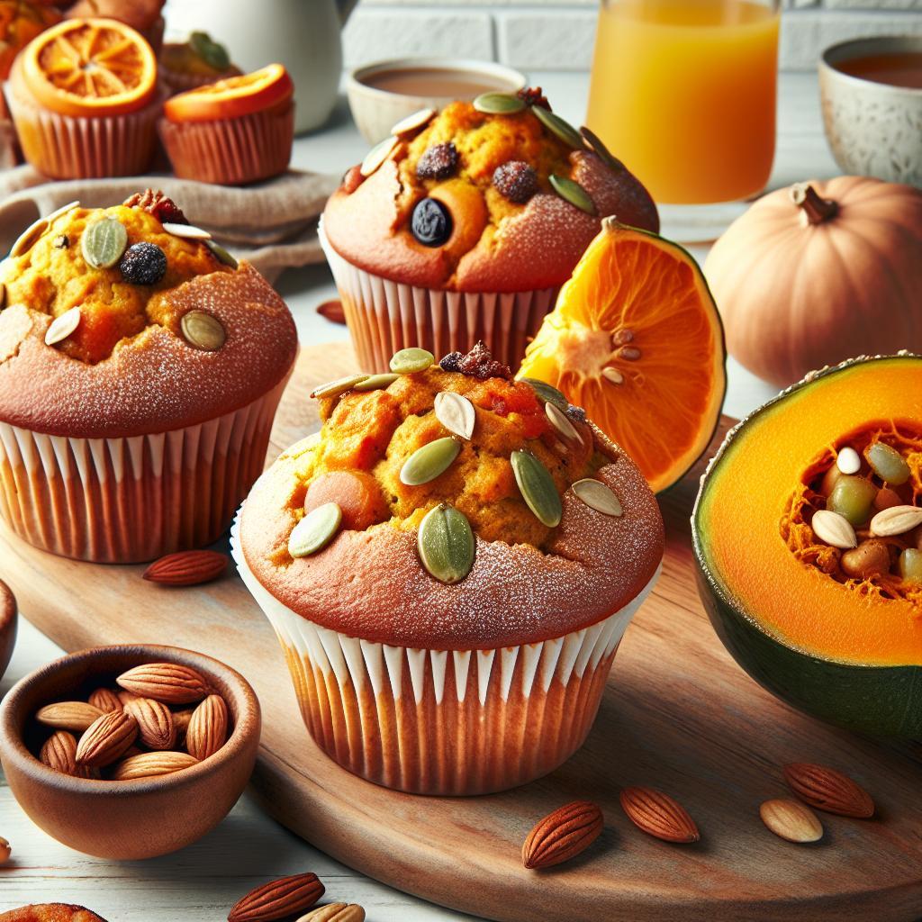 Spice Up Mornings with Moist Pumpkin Fruit Muffins Delight