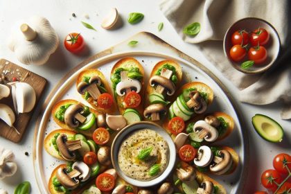 Savor the Flavor: Irresistible Mushroom Garlic Crostini Delight