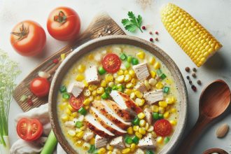 Hearty Chicken Corn Chowder: A Comfort Bowl of Flavor