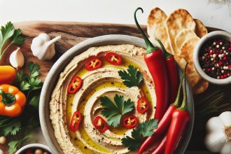 Pepper Garlic Hummus: A Zesty Twist on a Classic Dip