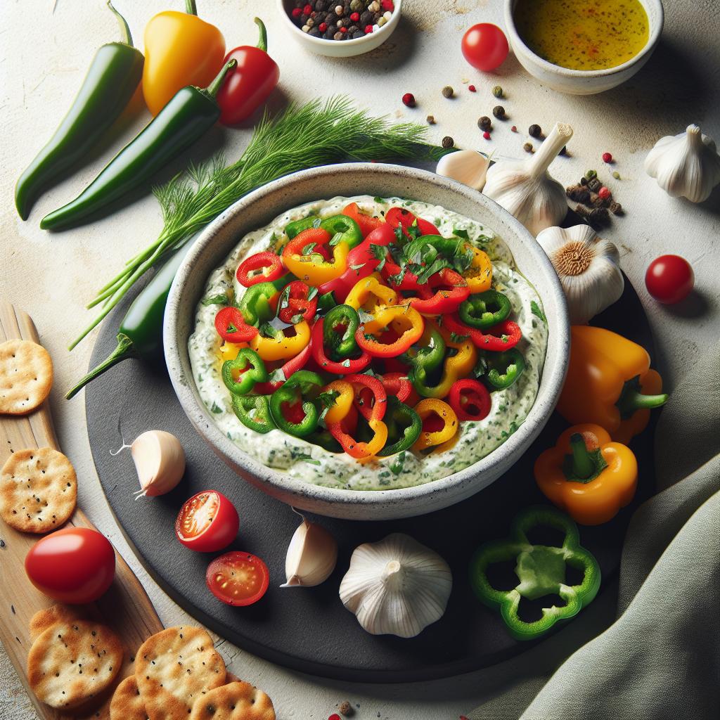 Zesty Garlic Pepper Dip: Bold Flavor in Every Bite